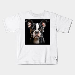 Cute Boston Terrier Lovers Dogs Boston Terrier Kids T-Shirt